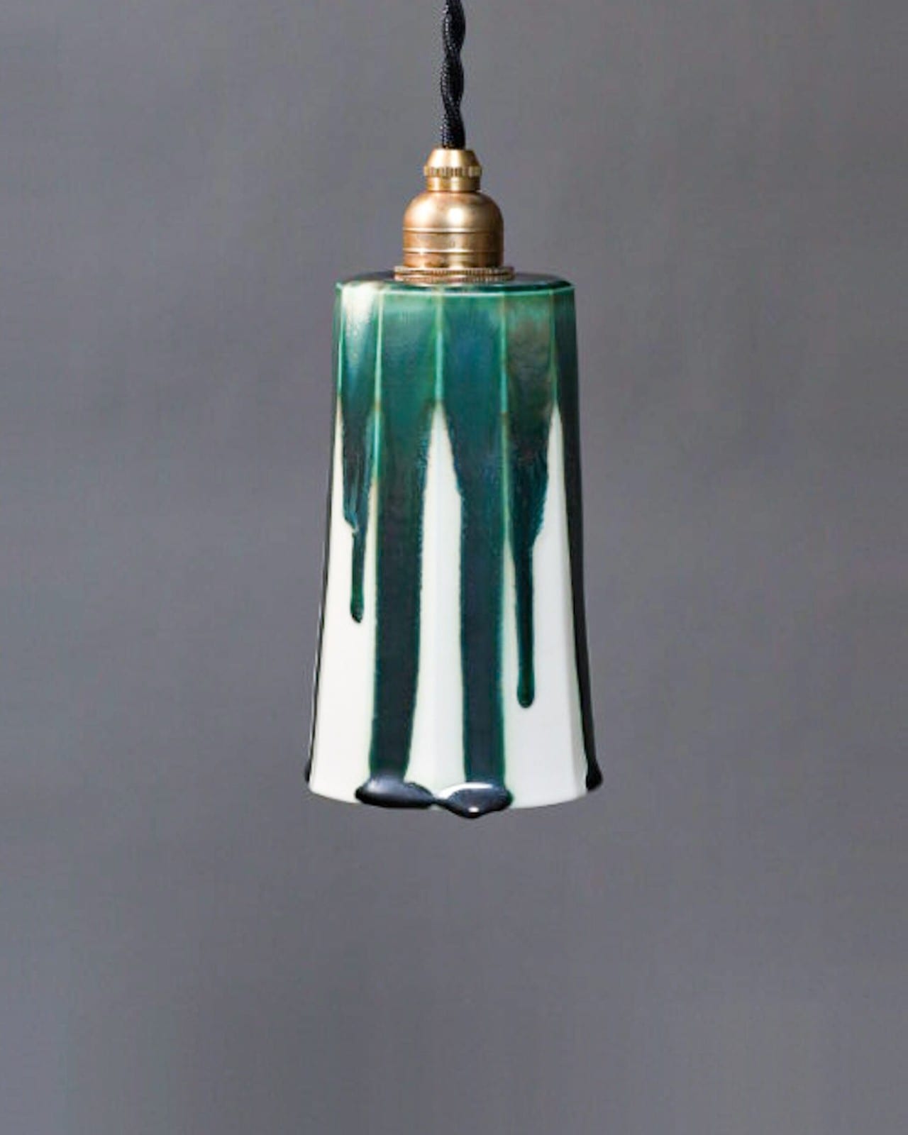 kaleido flute pendant light -melty green-