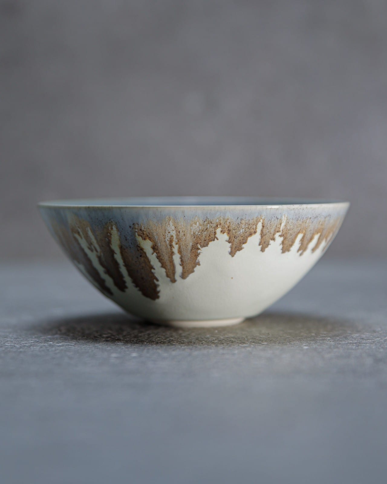 bowl -melty sepia blue- M